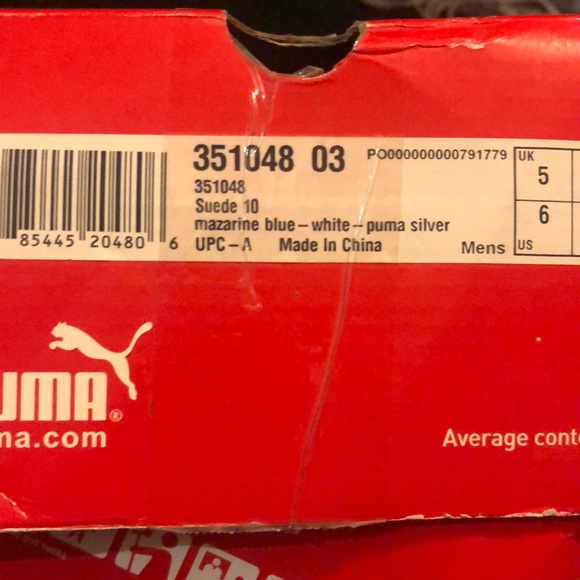 Puma Suede 10 - Mezzanine Blue 6 - Picture 4 of 4